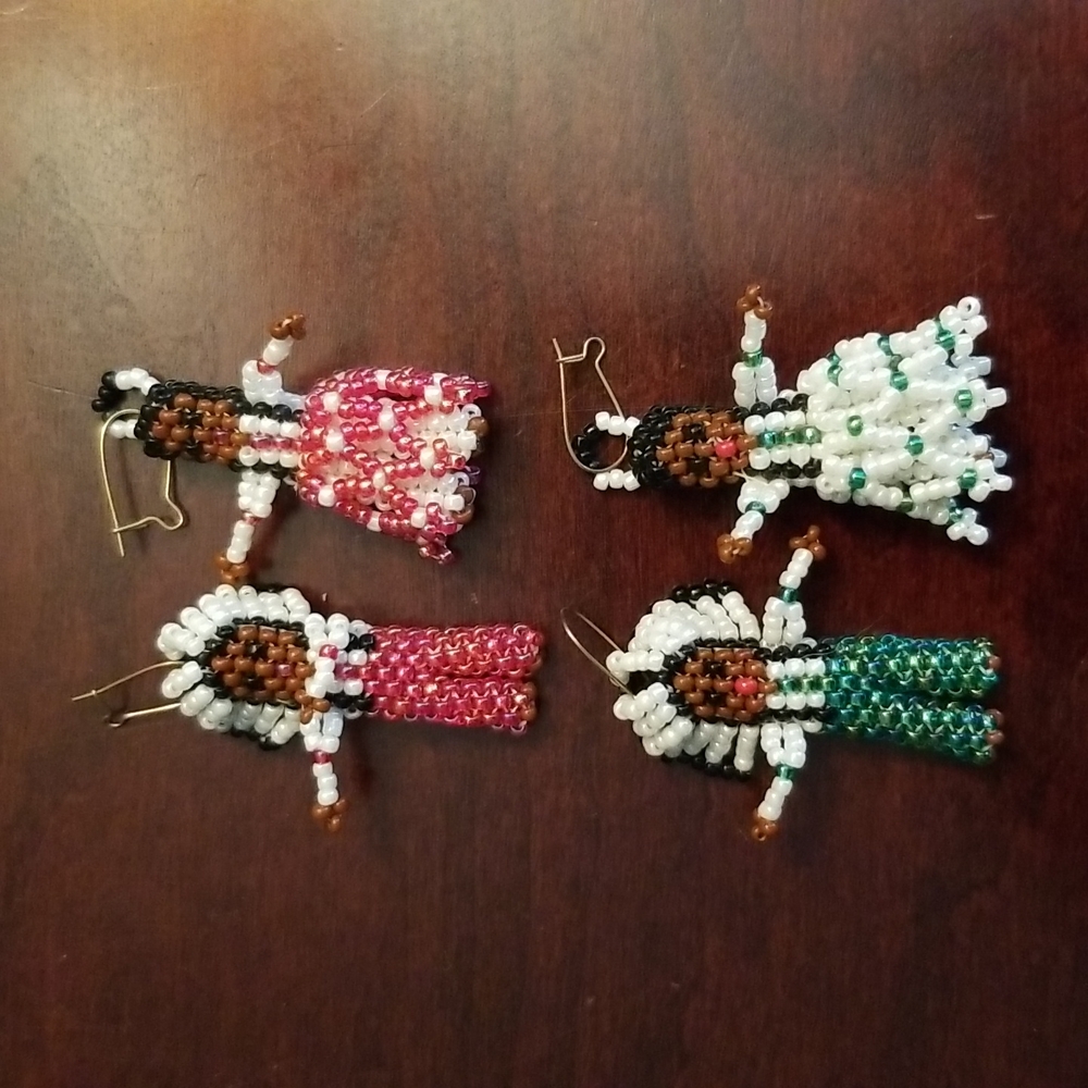 Adorable Native American Beaded Earrings.